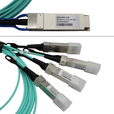 HP / TP-Link / Juniper ile Uyumlu AOC 5M 40G - 4x10G QSFP+ Aktif Optik Kablo